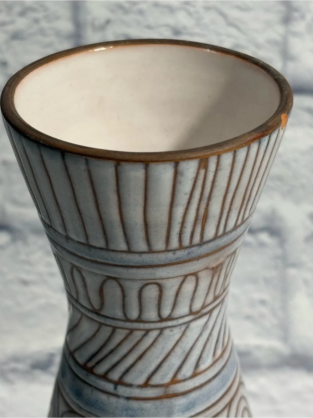 Vintage MCM hand-crafted diablo ceramic glazed pottery